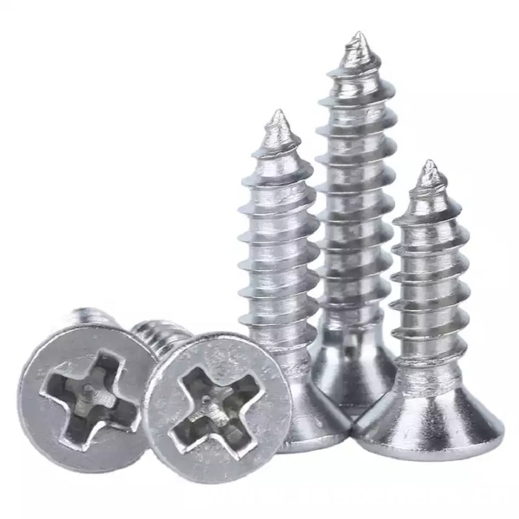 UNI 7910 Cross Recessed Countersunk Head Tapping Screws With Rapid Teeth
