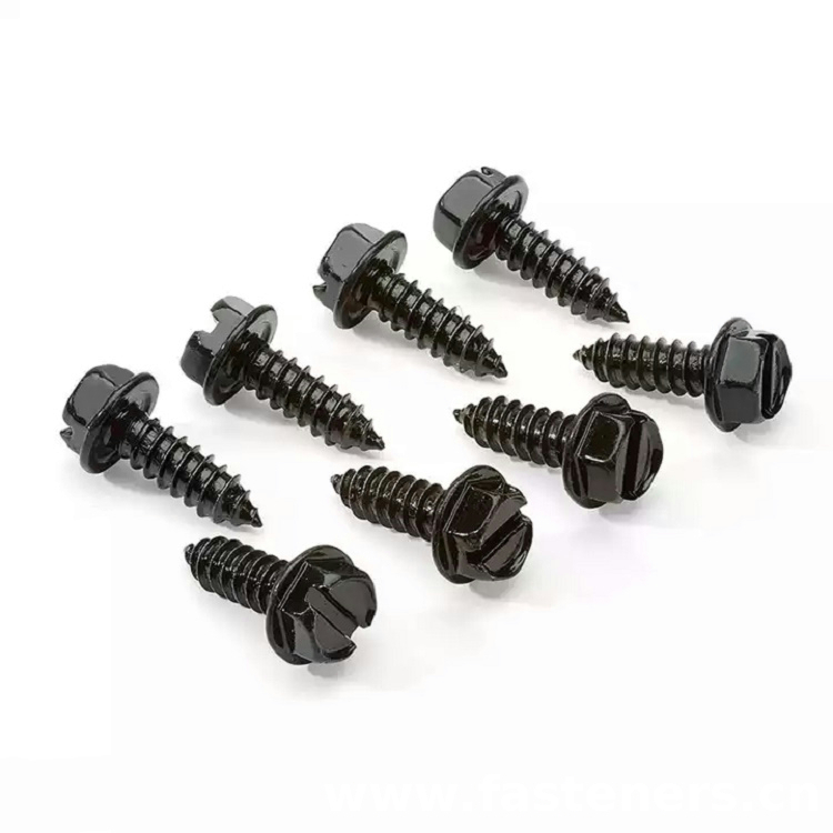 ASME B 18.6.4 Slotted Hex Washer Head Tapping Screws