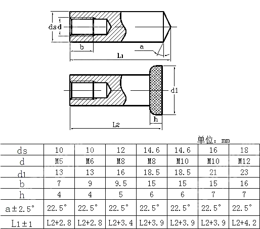 ID型电弧焊用螺母柱GBT902.2-2010